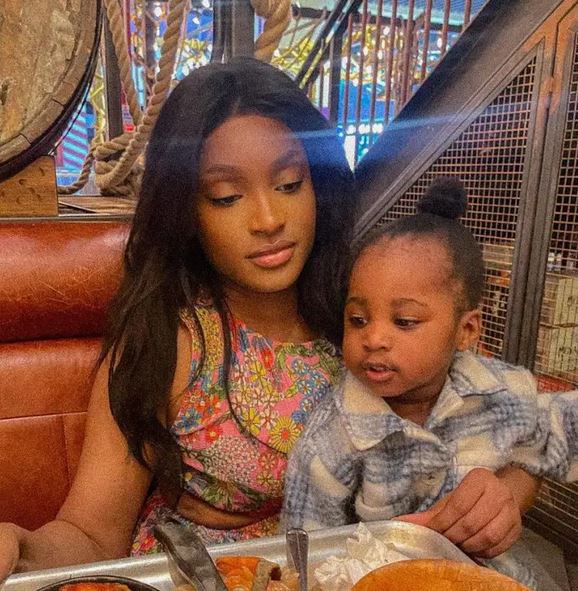 Larissa and son